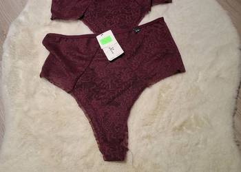 Stringi bezszwowe 2 sztuki z wysokim stanem S/M