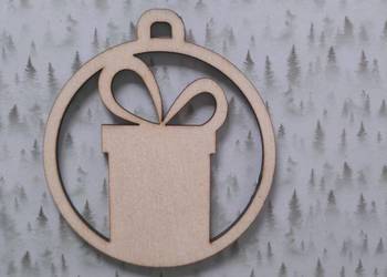 bombka sklejka 10 cm decoupage scrapbooking mod24