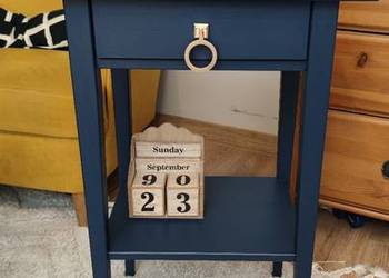 Stolik nocny szafka z szufladą granat