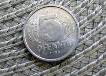 DDR 5 Pfennig 1980r - Ładna