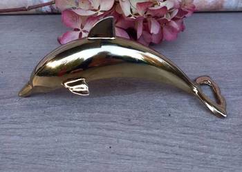 Włoski platerowany otwieracz do butelek delfin posrebrzany otwieracz