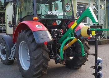 Wiertnica, wiertło do gruntu zawieszane na TUZ ciągnika