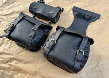 Sakwy Skórzane piórnik Suzuki GN 125 Honda CM 250 Yamaha Virago 400