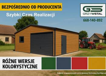 Garaż ZŁOTY DĄB  - Wiata na Maszyny -Magazyn   – GRZYWSTAL