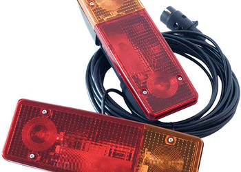 GOTOWY ZESTAW LAMP SWIATEŁ PRZYCZEPKI ROLNICZEJ LAMPY TYLNE Ursus C-360