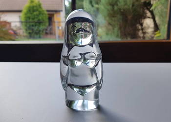 Szklana figurka Baba z serii Rodzina, Ząbkowice, szkło PRL