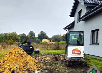 minikoparka, korytowanie, wykopy