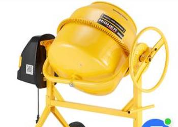 Betoniarka Wolnospadowa Mieszalnik Prefesional 120l 230v 650w Żółty