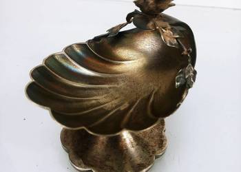 Solniczka Srebro pr. 925 - Ptaszek na Muszli