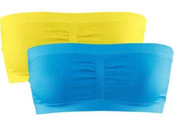 Bandeau krótki top stanik biustonosz  H&M XS 34