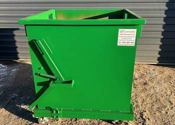 Kontener z otwieranym dnem samowyładowczy 1m3 na piasek CE