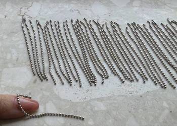 Ozdobne Nity Łańcuszki Koraliki do Ubrań i Paznokci 7 cm (Zestaw 66 sztuk)