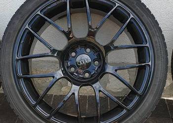 Felgi koła audi VW 18 5x100 opony zima lato czarne jak nowe 225/40