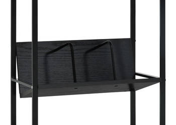 2-poziomowy regał czarny 52x28x59 cm materiał drewnopochodny WM-288230