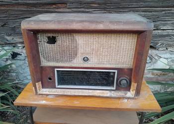 Stare radio lampowe Mittelsuper AT zabytek retro vintage