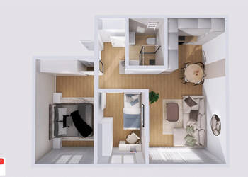 Mieszkanie 47m 3 pokoje Kielce