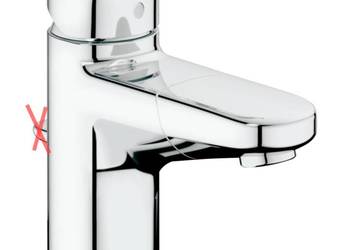 Bateria umywalkowa stojąca Grohe Europlus srebrny