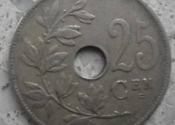 BELGIA-25 CENTIMES-1928 r - (DUTCH) - COPPER - NICKEL