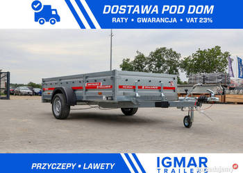 Przyczepka samochodowa TEMARED PRO BRAKE 3015 stalowe burty hamowana