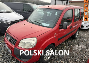 Fiat Doblo Polski salon, 5 miejsc, rej. 2009, klimatyzacja, długie opłaty,…