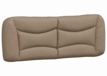 Poduszka na wezgłowie cappuccino 140 cm sztuczna skóra WM-374587