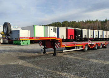 niskopodwoziowa MAX Trailer 3-Osie Oś skrętna Oś Podnoszona Nooteboom Rozc…