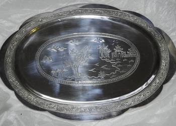 Ozdobna Taca, patera (wym.  Ok. 21 cm x 15,5 cm)