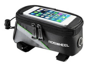 Sakwa rowerowa na ramę, torba, pokrowiec na telefon 5,5" + kabel audio jack