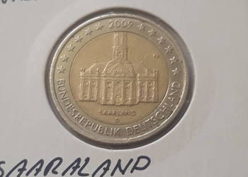 2 Euro Niemcy Saaraland 2009 r.-men. D 2 Euro Niemcy Saaraland 2009 r.-men. D