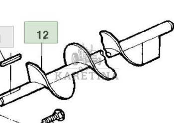 John Deere 9780CTS 9780HM 9780 CTS Ślimak przenośnika kłosowego AH125895 C…