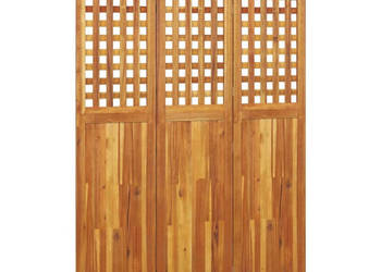 Parawan 3-panelowy 1215x2x180 cm lite drewno akacjowe WM-318547