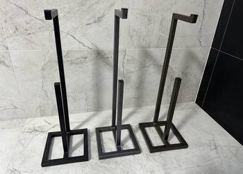 Stojak , uchwyt na papier toaletowy loft. Handmade. Industrialny