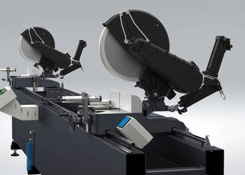 Piła dwugłowicowa kątowa GEMINI IIM manualna, 2x tarcza 400mm