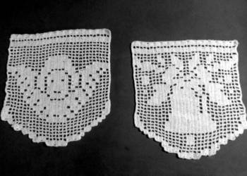 ANIOŁEK DZWONECZEK Ozdoba szydełkowa + świecznik