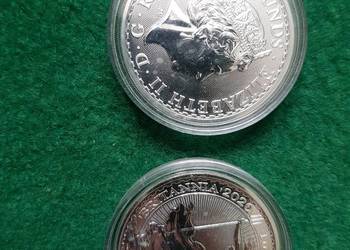 Britannia 2020 1 uncja. Próba 999. Srebrna Moneta Bulionowa.