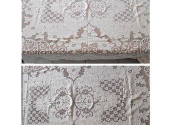serweta obrus koronkowy ażurowy bieżnik vintage kwiatowy elegancki stylowy