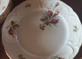 talerzyk Rosenthal Sanssouci, róża. Moss Rose.