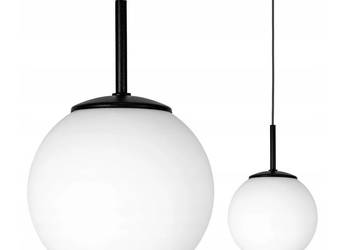 LAMPA WISZĄCA SUFITOWA Kula biała czarna