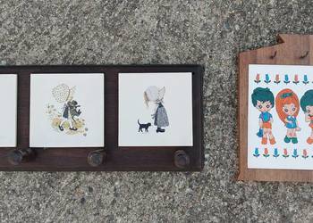 Wieszaki vintage para w stylu holenderskim