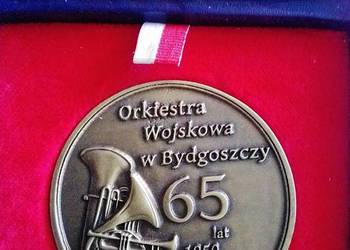 Medal pamiątkowy upamiętniający 65 lecie Wojskowej Orkiestry w Bydgoszczy