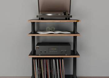 Regał hi-fi stolik do salonu półki na audio