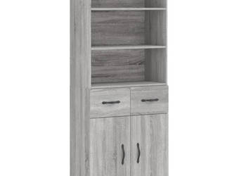 Witrynka szary dąb sonoma 695x34x180cm materiał drewnopochodny WM-3200551