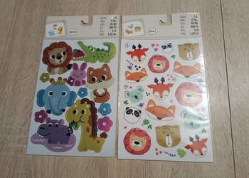 Zestaw naklejek dla dzieci, zwierzątka