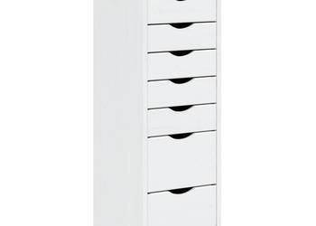 Szafka na kółkach MOSS z szufladami biała sosna WM-355895