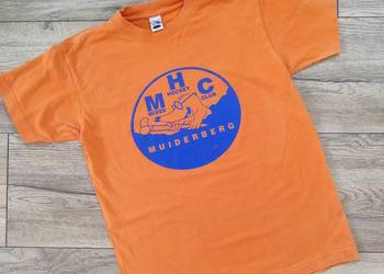 Pomarańczowa bluzka T-shirt Krecik Vintage y2k
