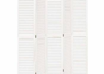 vidaXL Parawan pokojowy, 5-panelowy, biały(SKU:358840)