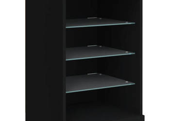 Szafka z oświetleniem LED czarna 41x37x67 cm WM-836722