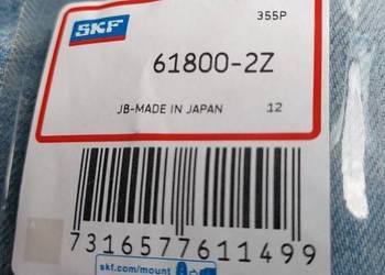 Łożysko SKF i FAG 61800=6800 - 2RS i 2z 10x19x5 mm
