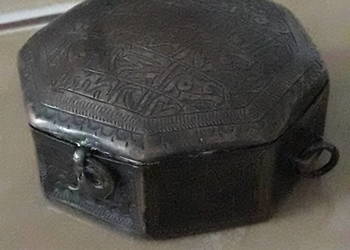 Islam XIX wieczny srebrny amulet Koranu