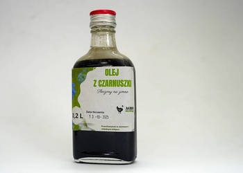 Olej z czarnuszki 200 ml - świeżo tłoczony w małej olejarni